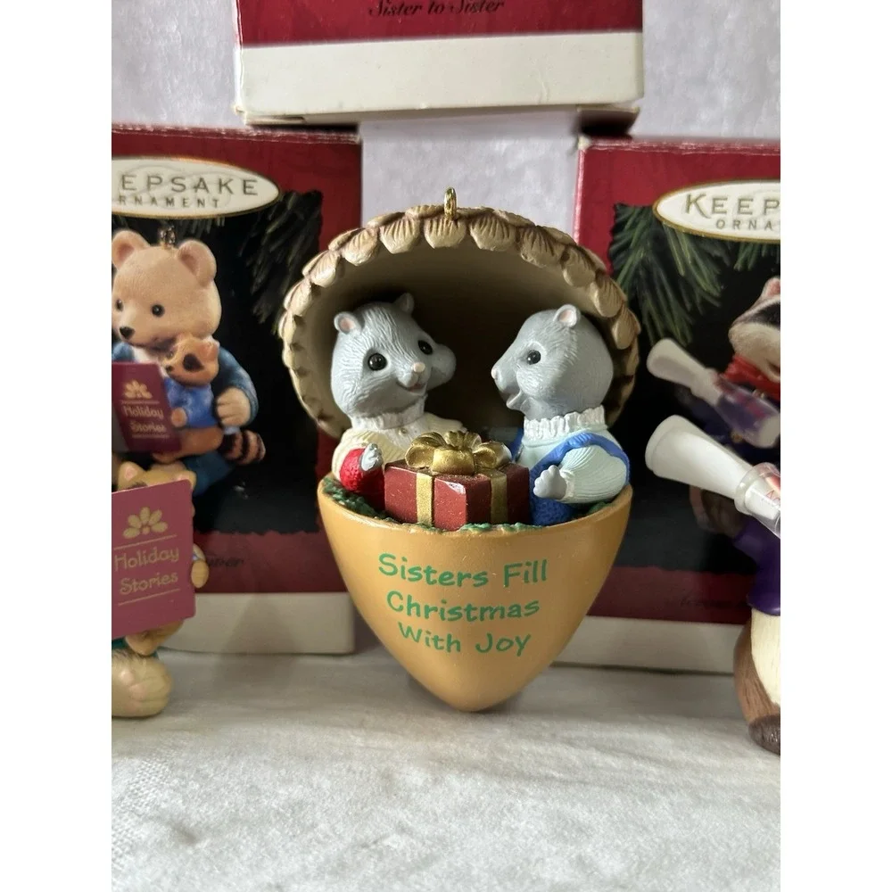Hallmark‎ Keepsake Ornament Lot 3 Sisters Caregiver Across The Miles NIB